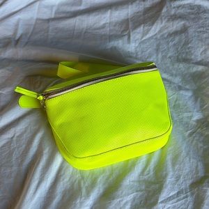 RARE Neon Yellow Clare V Fanny Bag. Never Used.